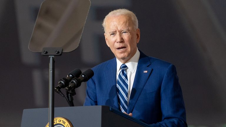 Mr Biden&#39;s first budget is almost $2trn higher than former President Donald Trump&#39;s final budget