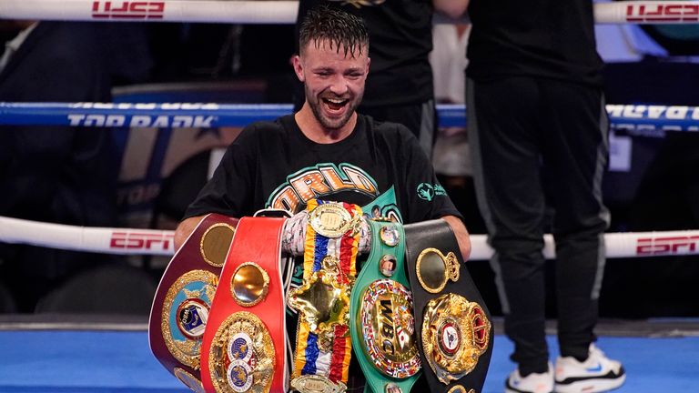 bandage Zoo om natten Nøjagtig Josh Taylor beats Jose Ramirez to become Britain's first undisputed world  boxing champion | UK News | Sky News