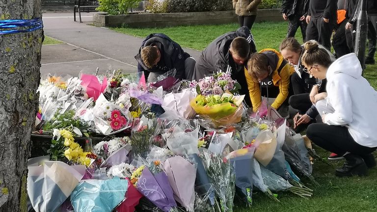 Flowers laid in tribute to murdered PCSO Julia James