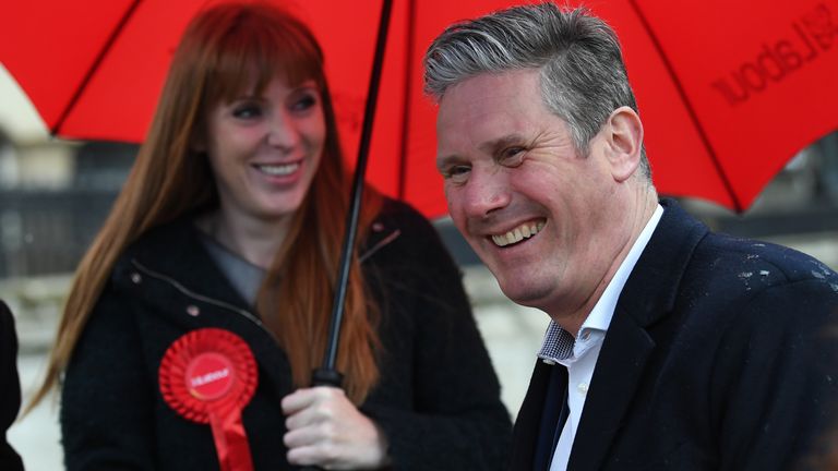 Sir Keir Starmer En Campagne Électorale À Birmingham Avec La Dirigeante Adjointe Angela Rayner Mercredi