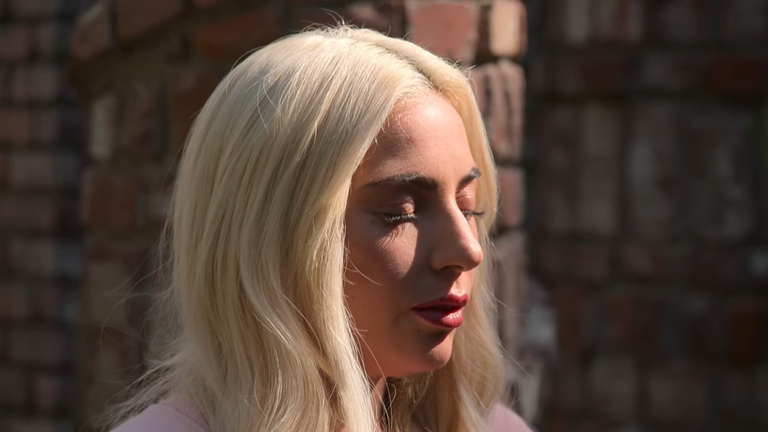 Lady Gaga makes a star appearance in the show. Pic: YouTube
