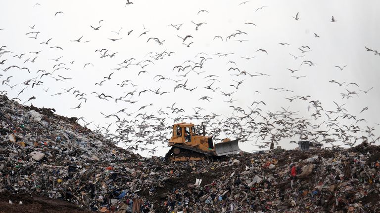 A landfill site in Hartlepool