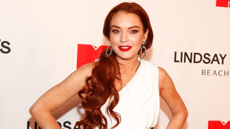 Lindsay Lohan attends MTV&#39;s "Lindsay Lohan&#39;s Beach Club" series premiere party at Magic Hour Rooftop at The Moxy Times Square on Monday, Jan. 7, 2019, in New York. (Photo by Andy Kropa/Invision/AP)