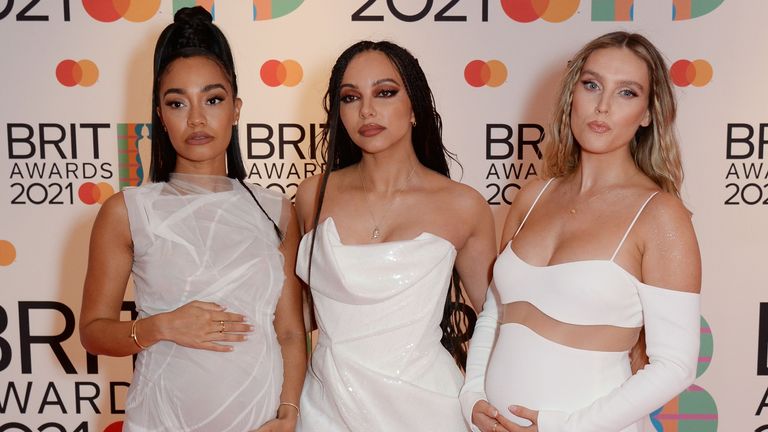 Little Mix at the Brit Awards. Pic: Richard Young/Shutterstock

