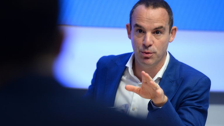 Money Saving Expert&#39;s Martin Lewis during a joint press conference with Facebook at the Facebook headquarters in London.