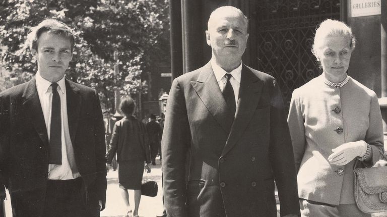 Sir Oswald And Lady Mosley And Son Max. Pic: Tom Braithwaite/ANL/Shutterstock