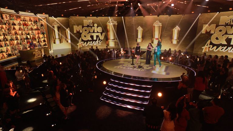 The awards took place in LA on Sunday night. Pic: MTV