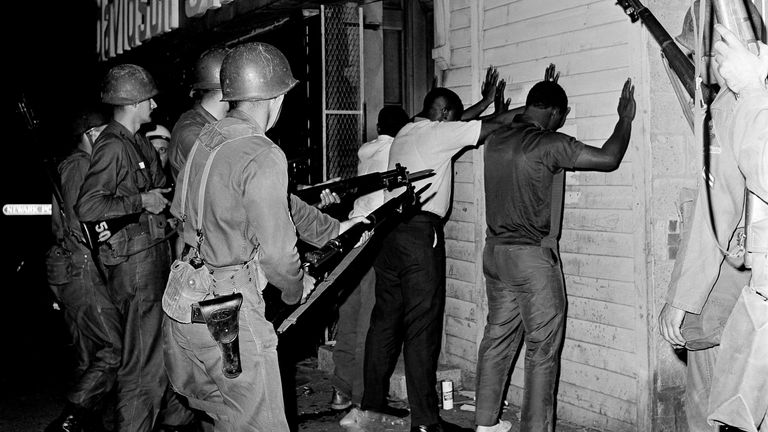 Some 26 people died in the riots in Newark in the 1960s. Pic: Associated Press
