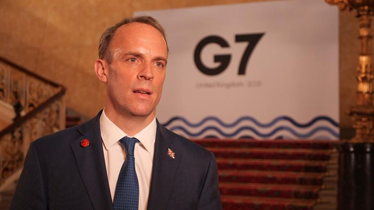 Foreign Secretary Dominic Raab on hosting this year&#39;s G7.