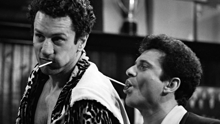 Robert De Niro and Joe Pesci in Raging Bull. Pic: Brian Hamill courtesy of Coattail Publications