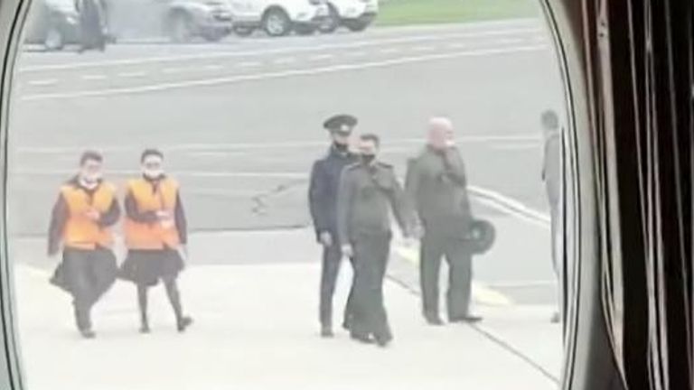 &#39;Hijacked&#39; Ryanair plane lands in Minsk
