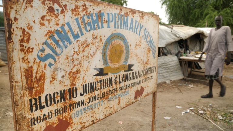 The school is in one of the poorest communities in South Sudan