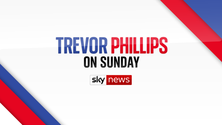 Trevor Phillips presents Sky&#39;s Sunday morning political programme. 