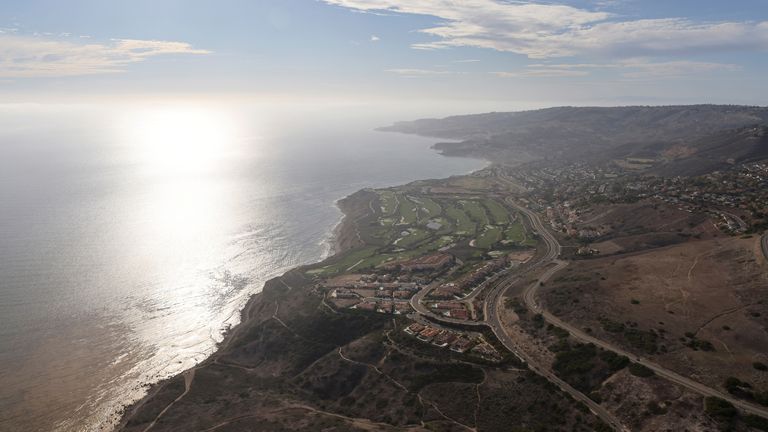 Mr Trump&#39;s golf course in LA is under investigation. 