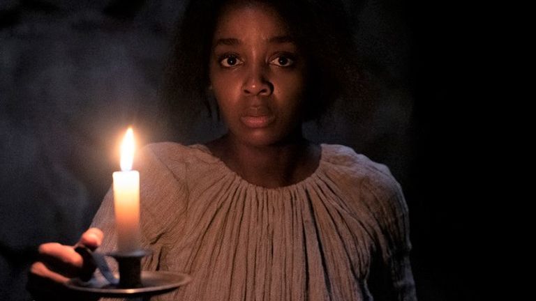 Thuso Mbedu as Cora Randall in Barry Jenkins&#39; The Underground Railroad. Pic: Amazon Studios