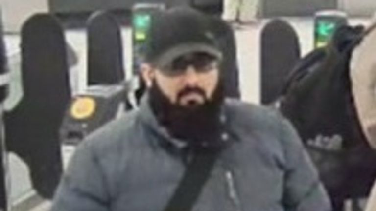 Usman Khan pictured at Bank station in London before the attack