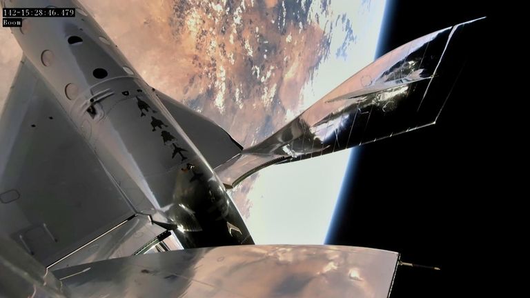 The Virgin Galactic rocket ship made it to the fringe of space