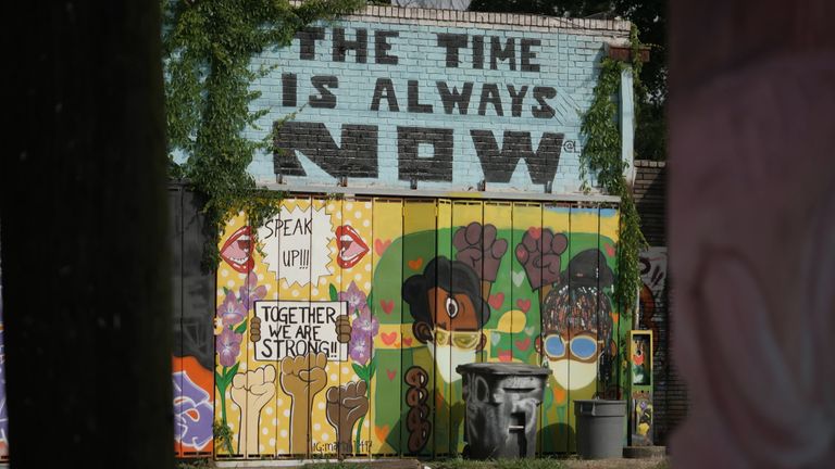 Une autre fresque BLM au Texas