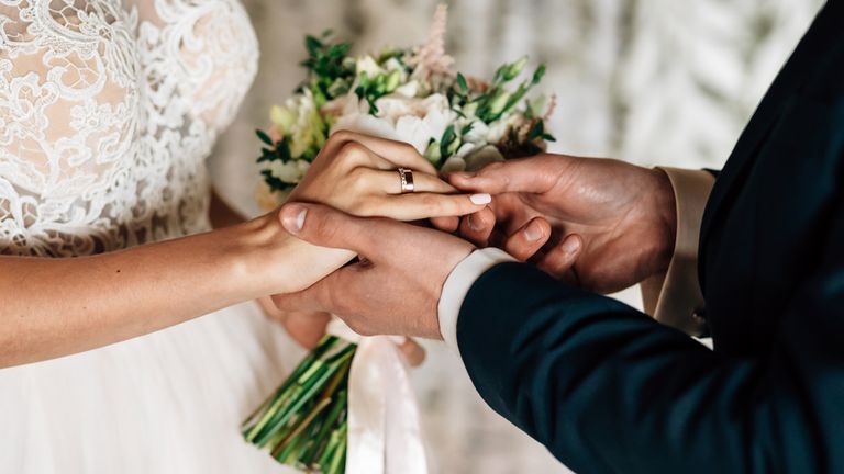 exchange of wedding rings 