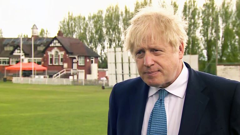Boris Johnson campaigning in the West Midlands