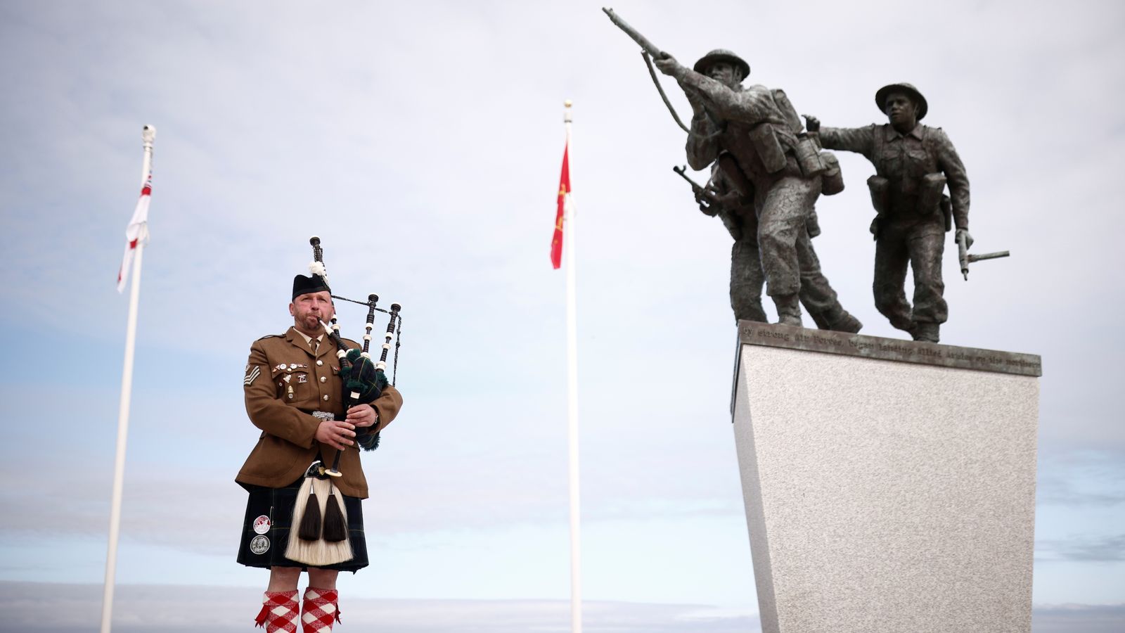 Prince Charles praises ‘courage and sacrifice’ of D-Day fallen as new memorial opens