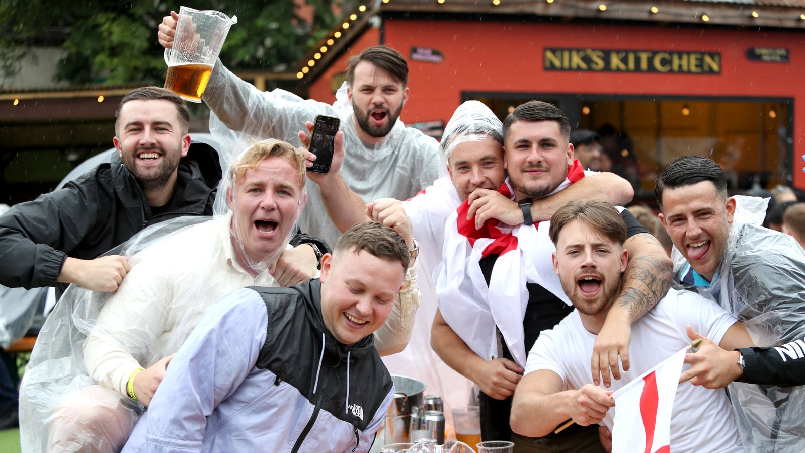 Euro 2020: England Fans Gather For Team's Knockout Clash With Germany ...