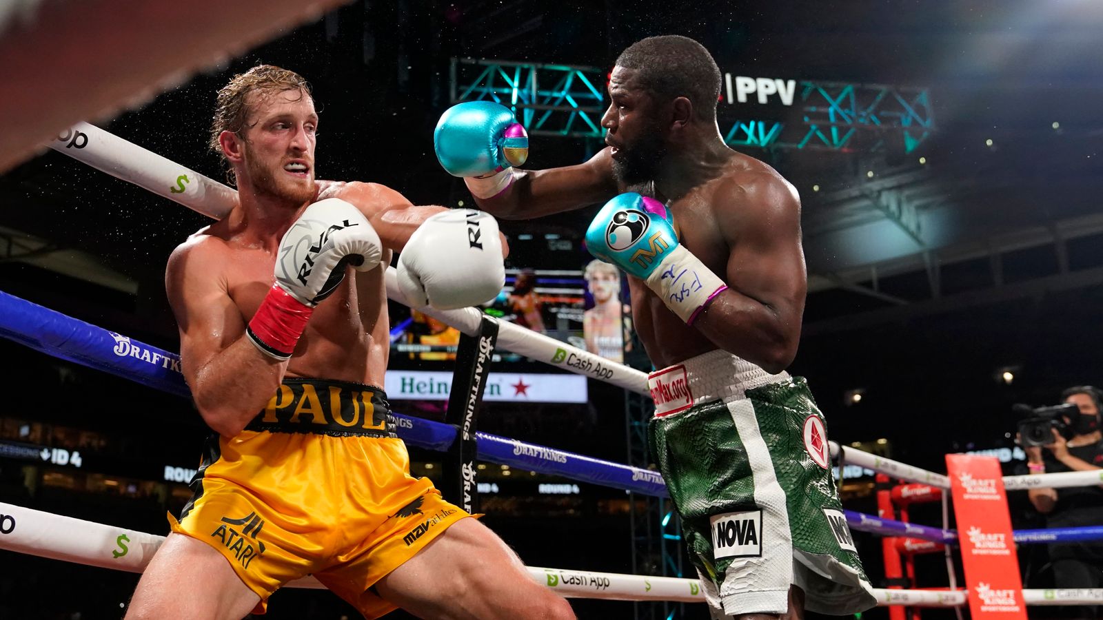 Floyd Mayweather vs Logan Paul: YouTuber avoids knockout in bout with boxing great