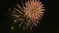Fireworks launched in New York to mark 70% of adult population receiving one COVID jab
