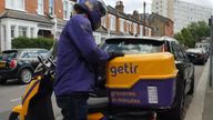 Getir delivery rider London