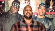 Notorious Big, Suge Knight, Tupac Shakur. Pic: Film Four/Lafayette/Kobal/Shutterstock/Dogwoof