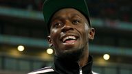 Bolt and his girlfriend Kasi Bennett both announced the news on Instagram