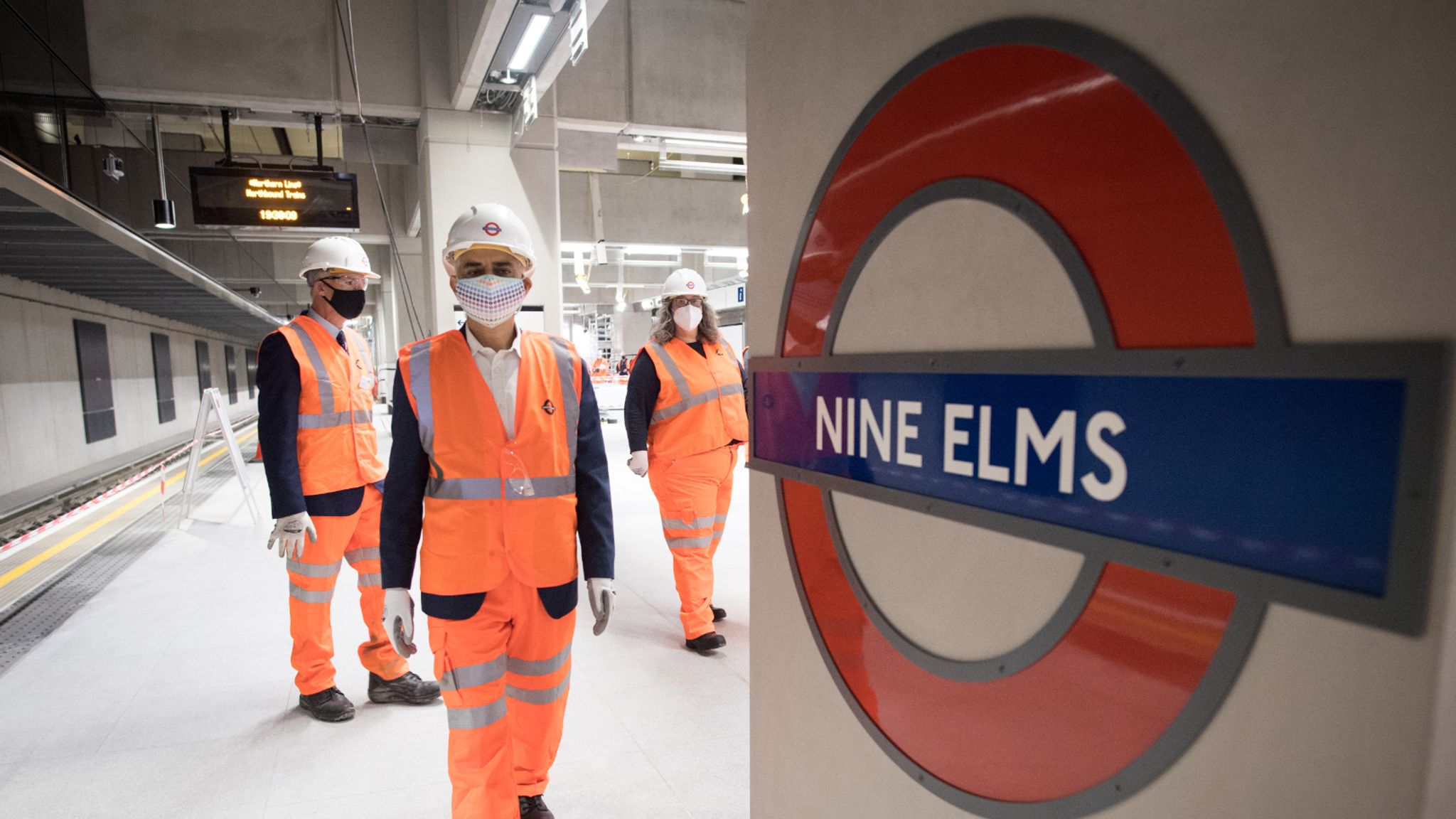 New Tube Stations Open At Battersea And Nine Elms In South London As First Passengers Use