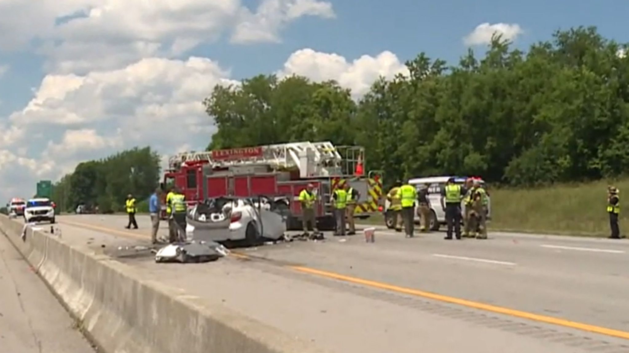 Six killed in crash after car driven on wrong side of Interstate 75 in