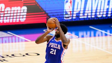 Embiid shines as 76ers level series