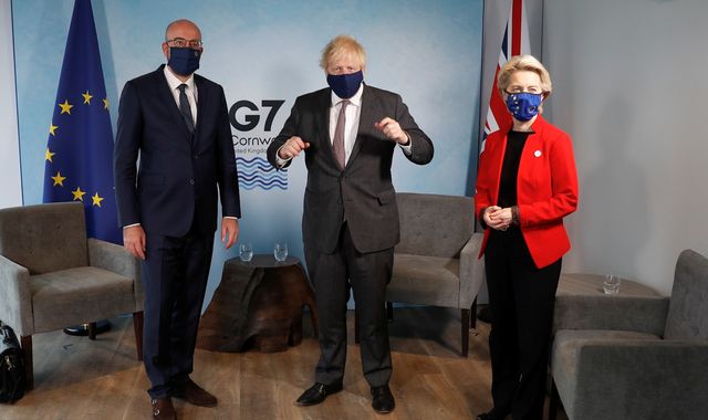 G7 summit: EU leaders warn Boris Johnson to 'implement what we agreed' on Northern Ireland amid sausage trade row - Vimarsana News