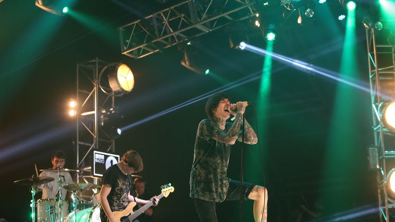 Bring Me the Horizon performs at Radio One's Big Weekend, at Ebrington Square in Londonderry, Northern Ireland.