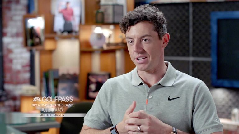 Michael Bannon analiza los beneficios de involucrar a los jóvenes en el golf y comparte su filosofía de enseñanza, mientras que Rory McIlroy revela que el entrenamiento de Bannon fue fundamental para ingresar al juego: vea el video completo de GolfPass en Sky Q