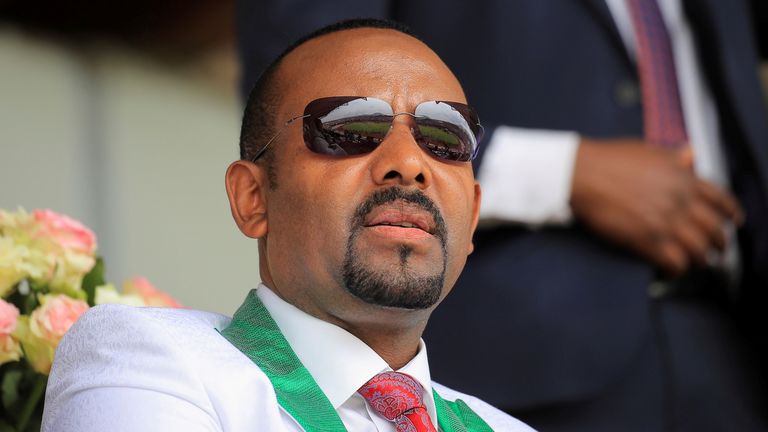 Ethiopian Prime Minister Abiy Ahmed attends his last campaign event ahead of Ethiopia&#39;s parliamentary and regional elections scheduled for June 21