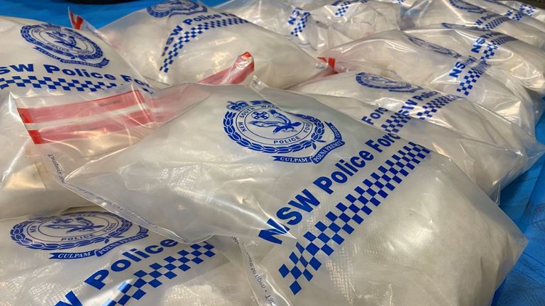 In total, around 3.7 tonnes of drugs were found during the raids Pic: AFP)