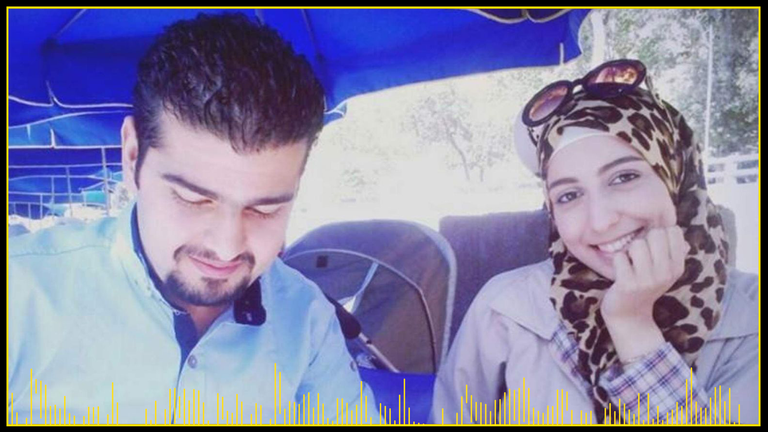 Bassel Shekhany and his wife Zanzon before they fled Syria