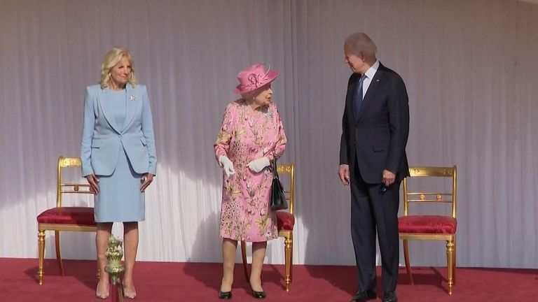 The Queen welcomes Joe Biden to Windsor Castle