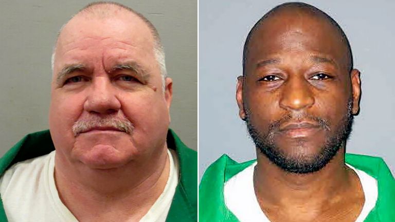 Sigmon (L) killed two people with a baseball bat, and 
Owens murdered a store worker. Pics: AP