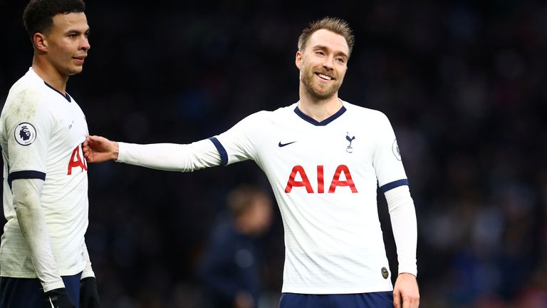 Eriksen played for Spurs until last year