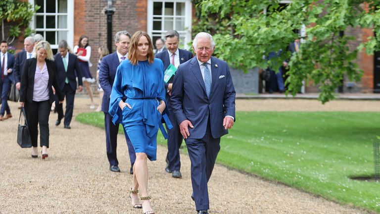 Stella McCartney and Prince Charles announced the Terra Carta Transition Coalitions, an organized, global collective that works together to drive investments in a sustainable future 