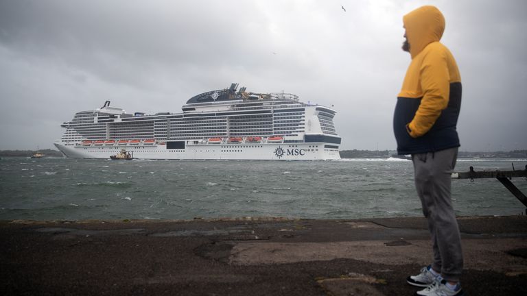 The MSC Virtuosa departed from the Port of Southampton on 20 May