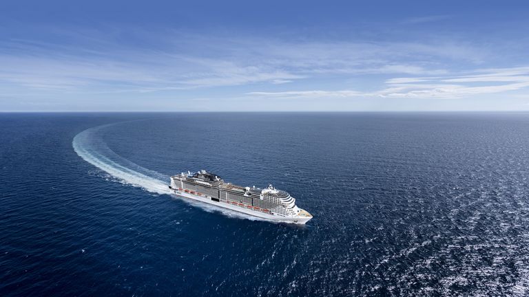 The MSC Virtuosa was set to dock in Scotland for half a day