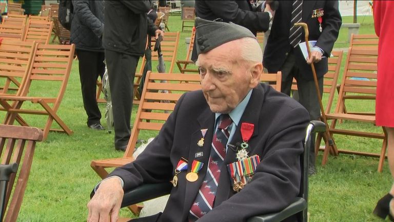 Bernard Morgan was among the troops who took part in the D-Day landings in 1944.