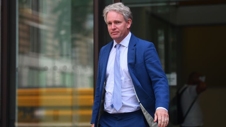 Danny Kruger pictured leaving Westminster Magistrates&#39; Court in London