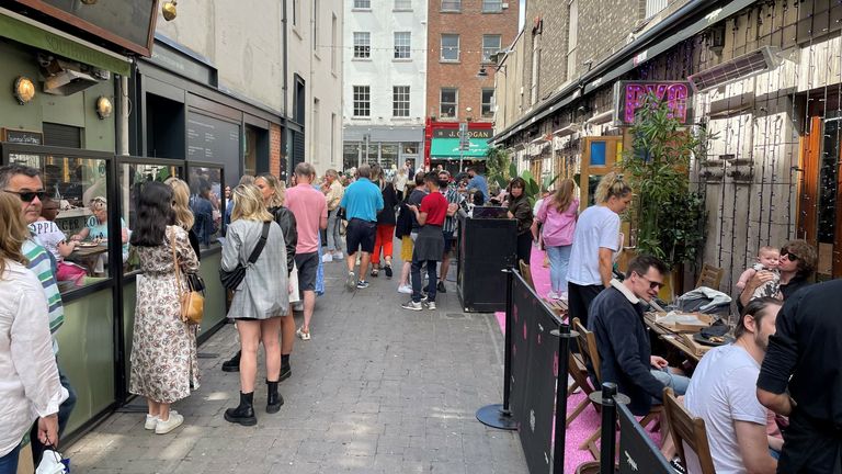 For the first time in six months, Dubliners can enjoy a drink at a pub garden