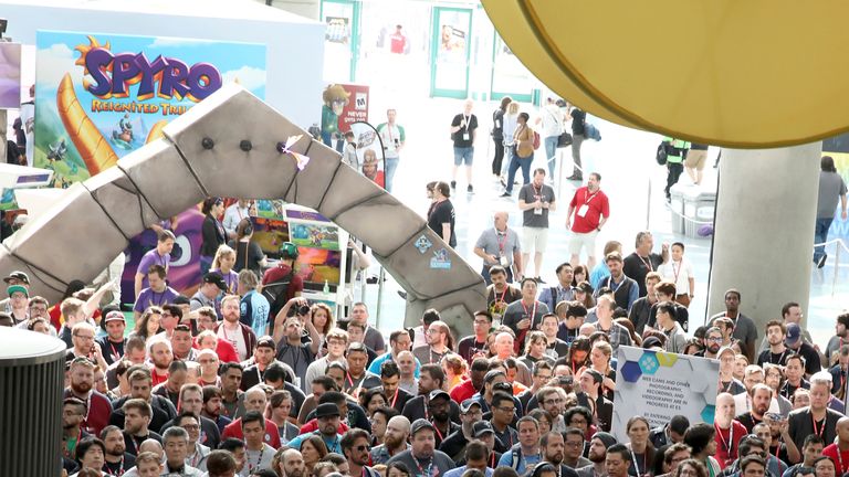 Fans usually gather in Los Angeles for the convention. Pic: AP